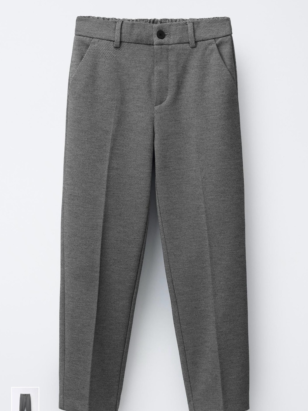 Zara Boys Classic Mid- Gray Comfort Suit Pants Trousers School Uniform Pants